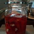 El cooksnap de Claudia Canepa cuando hizo Conserva agridulce de morrones.
