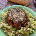 El cooksnap de Manuel cuando hizo Tartar de atún rojo aliñado y vasitos de ensalada en versión “guacamole”.