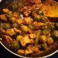 Himanshu Walia 's cooksnap of when they made Brussels sprouts with Chicken .