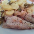El cooksnap de M.Ángeles cuando hizo Merluza con patatas panaderas Fácil y Rapido.
