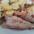 El cooksnap de M.Ángeles cuando hizo Merluza con patatas panaderas Fácil y Rapido.