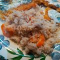 El cooksnap de Anlyu Espinoza cuando hizo Arroz con coco y camarones.
