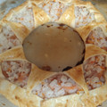 El cooksnap de Sandra cuando hizo Corona de hojaldre con salmón ahumado, surimi y queso crema. Sin gluten.