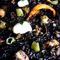 El cooksnap de LasRecetasDeMiMadre cuando hizo Arroz negro caldoso de sepia y gambas.
