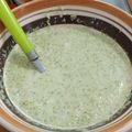El cooksnap de Kristen Solis cuando hizo Crema de brócoli.