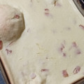El cooksnap de Vero Robinson cuando hizo Fainá de queso licuado.