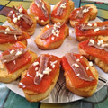 El cooksnap de SPL cuando hizo Tosta de pimientos asados y anchoa.