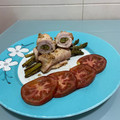 El cooksnap de Ana Muñoz cuando hizo Rollitos de pavo rellenos.