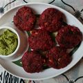 Val Cordeiro's cooksnap of when they made Beetroot Potato Tikkis – Colorful, Crunchy & Healthy Snack for Any Time Cravings!.