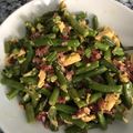 El cooksnap de Sara Borja cuando hizo Judías verdes redondas revueltas con huevos y jamón.