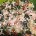 El cooksnap de Paola Hidalgo cuando hizo Ceviche de pescado.