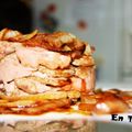 El cooksnap de En Tu Salsa cuando hizo Solomillo de cerdo relleno de micuit de oca, piña y salsa de Pedro Ximénez.