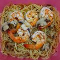 Cooksnap dari susi untuk resep Spaghetti Aglio e Olio with Butter Prawn