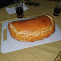 El cooksnap de Karen Zubiaurre cuando hizo Calzone de jamón y muzzarella (masa en Panetera).
