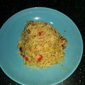 El cooksnap de cocina cuando hizo Fideos de arroz con gambones.