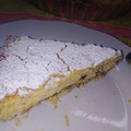 El cooksnap de Vero Rudas cuando hizo Tarta de Ricotta con Dulce de leche y pasas al ron .