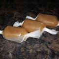 Sarah 's cooksnap of when they made Griff's 6 minute carmels.