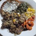 Chef Mommy Nessa's cooksnap of when they made Nessa's Homemade Corn and Spinach Meatloaf.