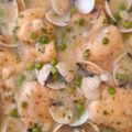 El cooksnap de lima cuando hizo Suprema de merluza en salsa verde con guisantes.