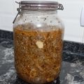El cooksnap de Miriam Vallejos cuando hizo Berenjenas en escabeche.