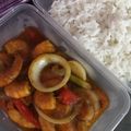 Cooksnap Farah Amanina semasa beliau membuat Udang masak Sambal Pedas Thai.