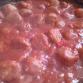 El cooksnap de Natalia cuando hizo Albóndigas de lentejas express.