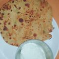 Monika gupta 's cooksnap of when they made Paneer Onion Paratha.