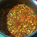 El cooksnap de Cindy Córdova cuando hizo Carne molida con calabacita y elote.