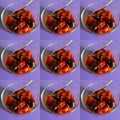 Cooksnap de Mara sur la recette Verrine de poivrons grillés en salade, amandes grillées, olives et basilic