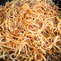 El cooksnap de Alejandro Perez Delgado cuando hizo Spaghetti con carne molida.