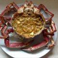 El cooksnap de Gema Buonarroti cuando hizo Centolla rellena.