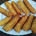 El cooksnap de Maite cuando hizo Pencas rebozadas con jamón y queso.