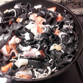 El cooksnap de gemma cuando hizo Pasta negra con sabor a mar.