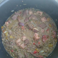 El cooksnap de Mariela Patto cuando hizo Guiso de lentejas riquísimo!.