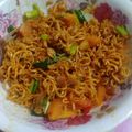 Cooksnap Siti Aidah semasa beliau membuat Maggie Goreng Kari.