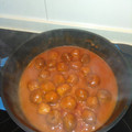 El cooksnap de Janire Campano cuando hizo Albóndigas con tomate.