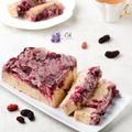 Cooksnap dari cutzamania untuk resep Mulberry cheese cake steam🍇