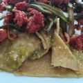 El cooksnap de Antonio Vargas cuando hizo Nopales con Chorizo.