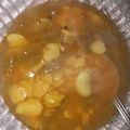 El cooksnap de Citlaly González cuando hizo Sopa de habas con nopales.
