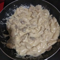El cooksnap de Diego Moncanut cuando hizo Filetes de pollo en salsa roquefort.