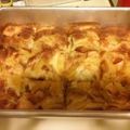 WCU's cooksnap of when they made Peach Cobbler.