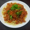 Cooksnap của Thu Hương khi họ làm theo món Spaghetti bò bằm