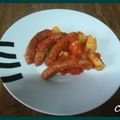 El cooksnap de Cris Fuentes Mendez cuando hizo Salchichas frescas con salsa de tomate.