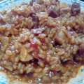 El cooksnap de Las Cocinitas🍝🍳 cuando hizo Arroz meloso de pollo, chorizo y jamón.