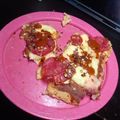 El cooksnap de Kora Morales cuando hizo Pizza Keto 2.