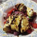 Cooksnap από Ναυσικά στη συνταγή Φθινοπωρινή σαλάτα με ντομάτα και χαλούμι