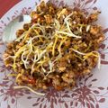 El cooksnap de loidamanz cuando hizo Arroz integral "boloñesa".