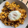 El cooksnap de Meri cuando hizo Migas de harina en microondas.