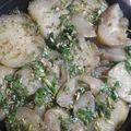 El cooksnap de Eliana Ortiz Bustamante cuando hizo Berenjenas en escabeche light.