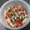 El cooksnap de Walter Daglio cuando hizo Salsa criolla para asado.
